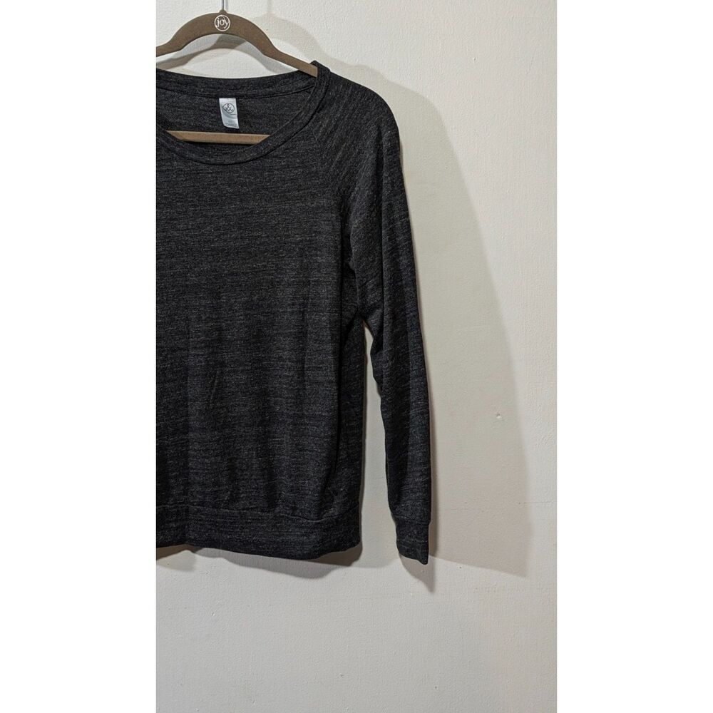Heather Gray Long Sleeve Top Sweater by Alternative Medium